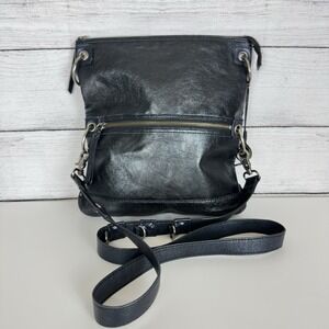 The SAK Pax Leather Bag Crossbody Clutch Convertible Purse Black Boho Western